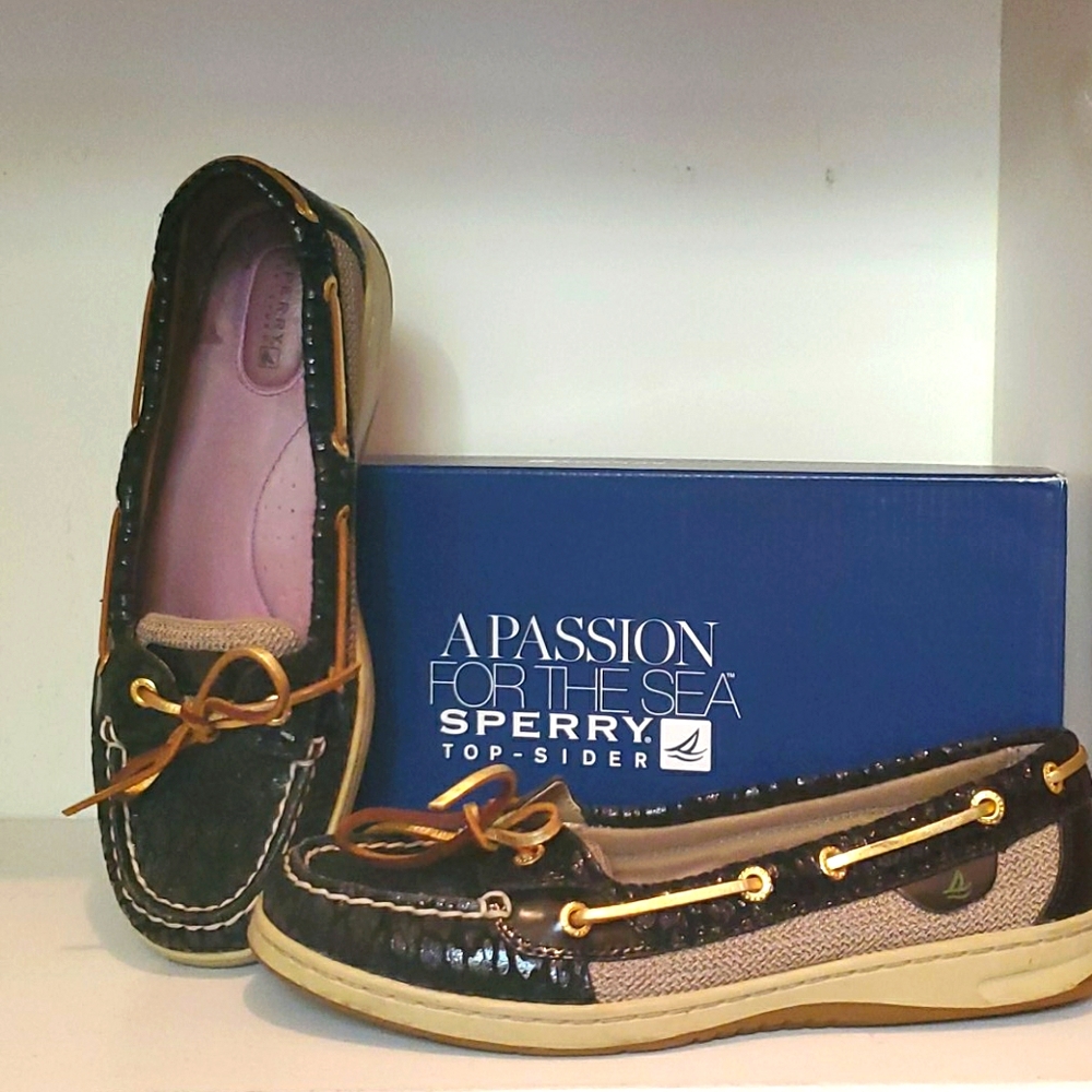 SPERRY Top Sider Angelfish Black Leopard